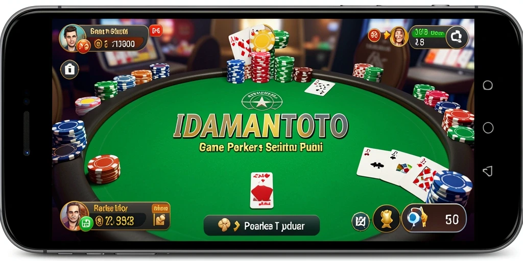 Tampilan permainan Poker yang menarik dan kompetitif di IDAMANTOTO.