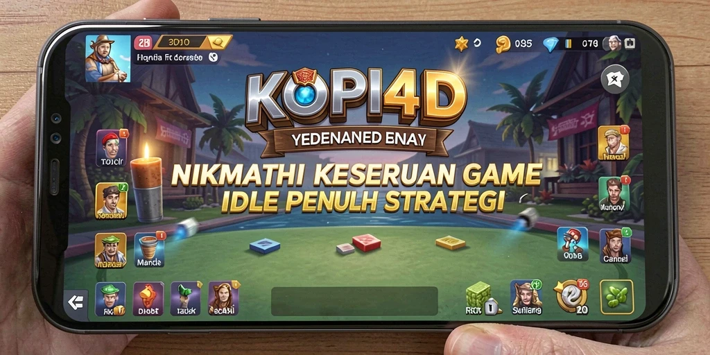 Screenshot gameplay KOPI4D menampilkan manajemen kedai kopi yang menyenangkan.