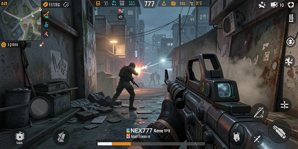 Gameplay seru NEX777 dengan aksi tembak-menembak yang mendebarkan.